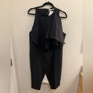 NWT Fehaute Sleeveless  Cocktail Dress Black Womens Size 14